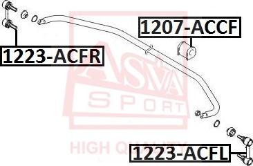 ASVA 1207-ACCF - Втулка стабилизатора autospares.lv