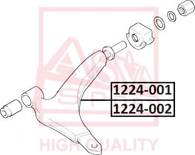 ASVA 1224-002 - Рычаг подвески колеса autospares.lv