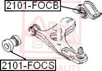 ASVA 2101-FOCB - Сайлентблок, рычаг подвески колеса autospares.lv