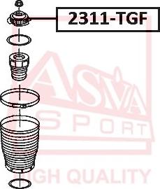 ASVA 2311-TGF - Элементы крепления амортизатора autospares.lv