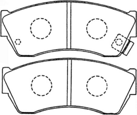 ASVA AKD-9169 - Тормозные колодки, дисковые, комплект autospares.lv