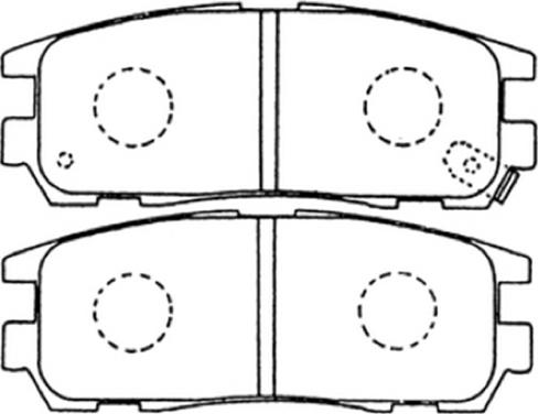 DJ Parts BP1053 - Тормозные колодки, дисковые, комплект autospares.lv