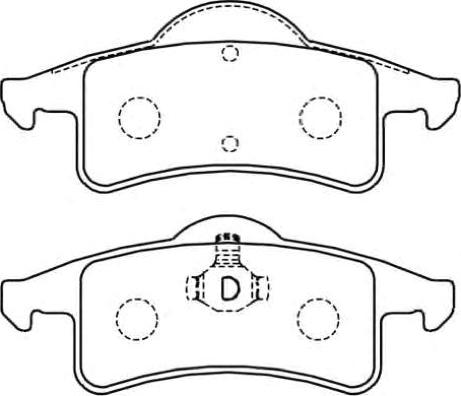 ASVA AKD-5936 - Тормозные колодки, дисковые, комплект autospares.lv