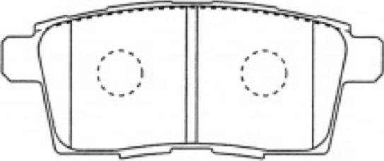 ASVA AKD-5814 - Тормозные колодки, дисковые, комплект autospares.lv