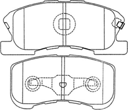 ASVA AKD-6427 - Тормозные колодки, дисковые, комплект autospares.lv