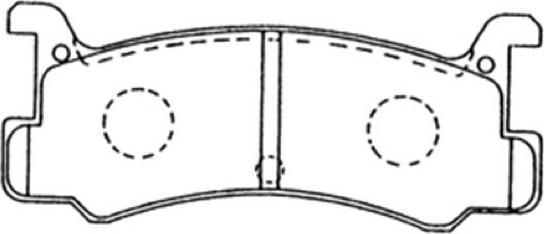 ASVA AKD-6353 - Тормозные колодки, дисковые, комплект autospares.lv