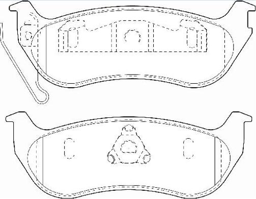 ASVA AKD-0981 - Тормозные колодки, дисковые, комплект autospares.lv