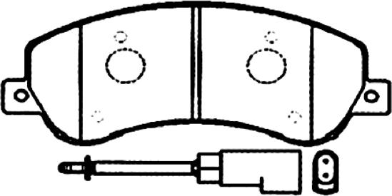 ASVA AKD-0444 - Тормозные колодки, дисковые, комплект autospares.lv