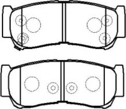 ASVA AKD-0447 - Тормозные колодки, дисковые, комплект autospares.lv