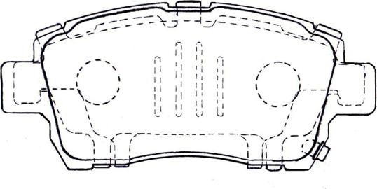 ASVA AKD-0509 - Тормозные колодки, дисковые, комплект autospares.lv