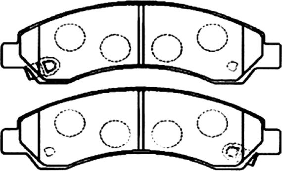 ASVA AKD-0502 - Тормозные колодки, дисковые, комплект autospares.lv