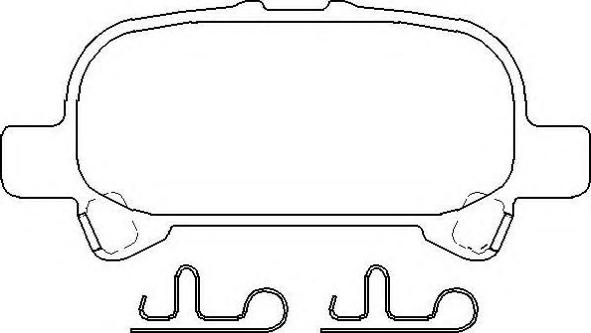 MK Kashiyama BP-9155 - Тормозные колодки, дисковые, комплект autospares.lv