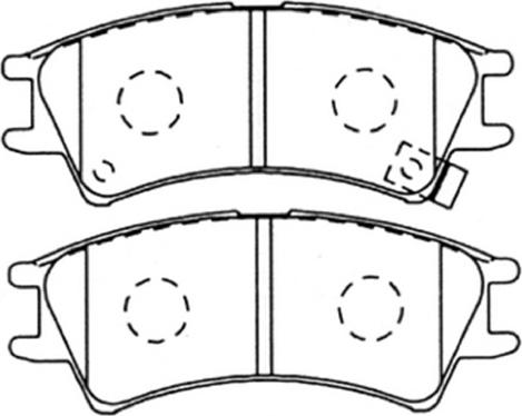 Triscan 1100-0986TB2331 - Тормозные колодки, дисковые, комплект autospares.lv