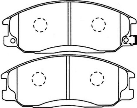 E.T.F. 909 - Тормозные колодки, дисковые, комплект autospares.lv