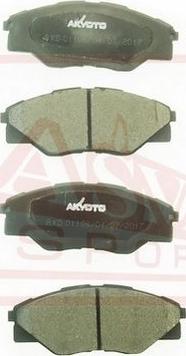 ASVA AKD-01106 - Тормозные колодки, дисковые, комплект autospares.lv