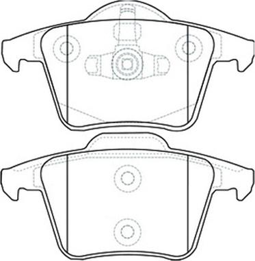 Stop 573236S - Тормозные колодки, дисковые, комплект autospares.lv