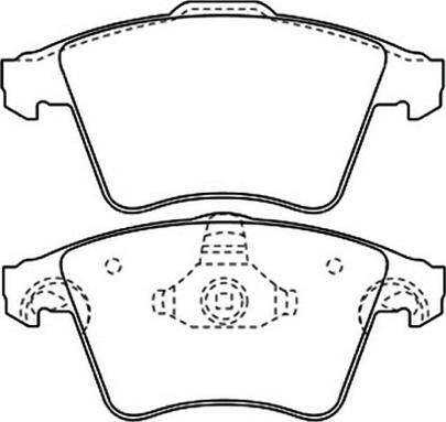 ASVA AKD-0353 - Тормозные колодки, дисковые, комплект autospares.lv