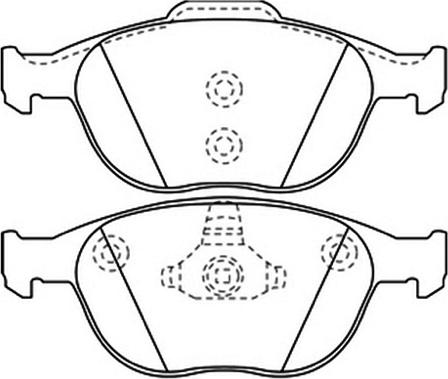 ASVA AKD-0337 - Тормозные колодки, дисковые, комплект autospares.lv