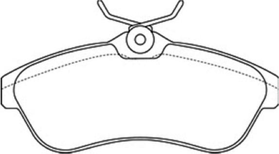 ASVA AKD-0206 - Тормозные колодки, дисковые, комплект autospares.lv