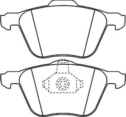 Ferodo FQT1497 - Тормозные колодки, дисковые, комплект autospares.lv