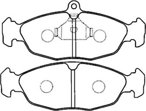 ASVA AKD-0221 - Тормозные колодки, дисковые, комплект autospares.lv