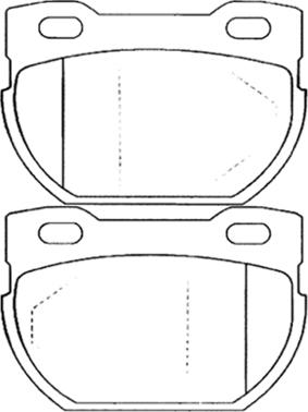 HELLA 9DB355010921 - Тормозные колодки, дисковые, комплект autospares.lv