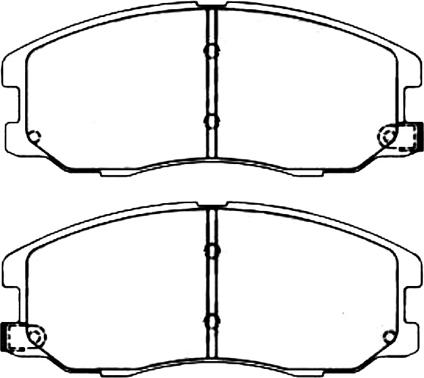 ASVA AKD-0715 - Тормозные колодки, дисковые, комплект autospares.lv