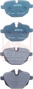 ASVA AKD-19204 - Тормозные колодки, дисковые, комплект autospares.lv