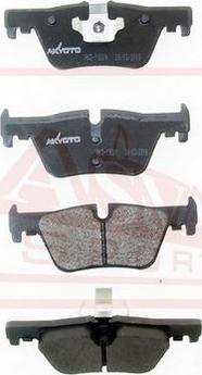 ASVA AKD-19201 - Тормозные колодки, дисковые, комплект autospares.lv