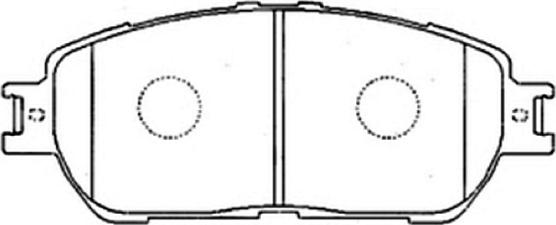 ASVA AKD-1480 - Тормозные колодки, дисковые, комплект autospares.lv