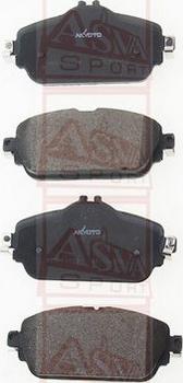 ASVA AKD-16109 - Тормозные колодки, дисковые, комплект autospares.lv