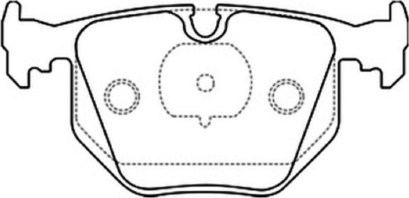 ASVA AKD-1045 - Тормозные колодки, дисковые, комплект autospares.lv