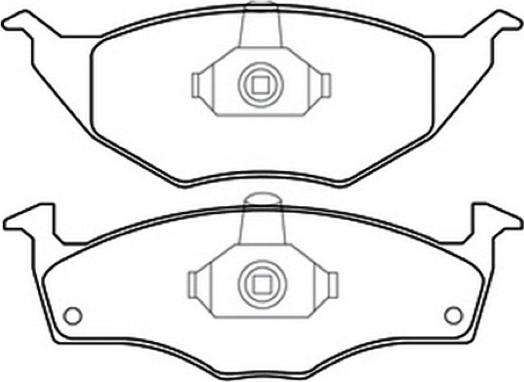 ASVA AKD-1057 - Тормозные колодки, дисковые, комплект autospares.lv