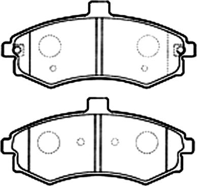 ASVA AKD-1060 - Тормозные колодки, дисковые, комплект autospares.lv