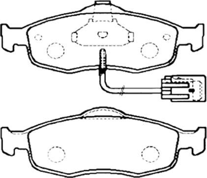 ASVA AKD-1012 - Тормозные колодки, дисковые, комплект autospares.lv