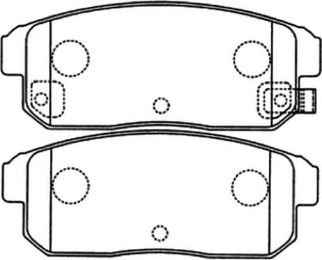 ASVA AKD-1088 - Тормозные колодки, дисковые, комплект autospares.lv