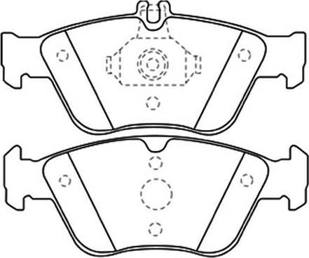 ASVA AKD-1031 - Тормозные колодки, дисковые, комплект autospares.lv