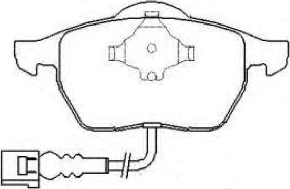 Woking PSA290301 - Тормозные колодки, дисковые, комплект autospares.lv