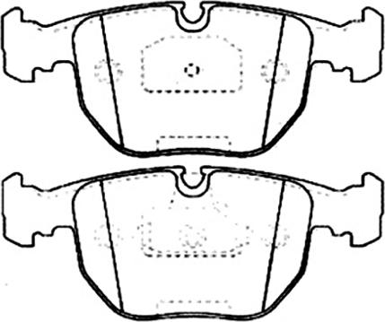 ASVA AKD-1027 - Тормозные колодки, дисковые, комплект autospares.lv