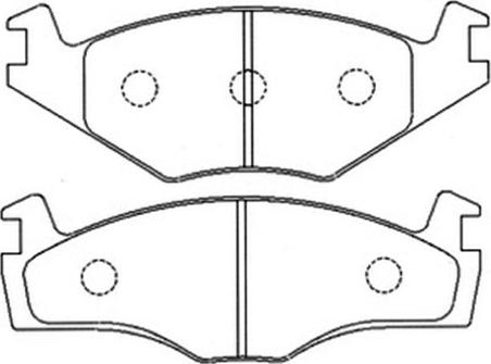 ASVA AKD-1192 - Тормозные колодки, дисковые, комплект autospares.lv