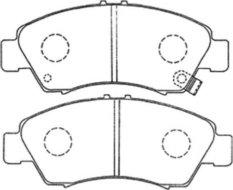 ASVA AKD-1159 - Тормозные колодки, дисковые, комплект autospares.lv