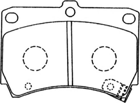 ASVA AKD-1113 - Тормозные колодки, дисковые, комплект autospares.lv