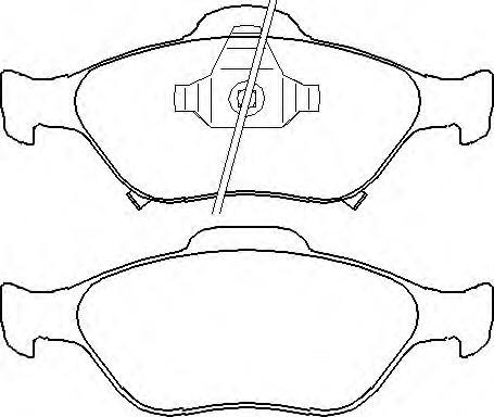 ASVA AKD-1839 - Тормозные колодки, дисковые, комплект autospares.lv