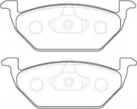 ASVA AKD-1304 - Тормозные колодки, дисковые, комплект autospares.lv