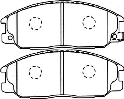 ASVA AKD-1300 - Тормозные колодки, дисковые, комплект autospares.lv