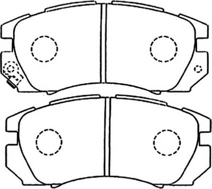 ASVA AKD-1335 - Тормозные колодки, дисковые, комплект autospares.lv