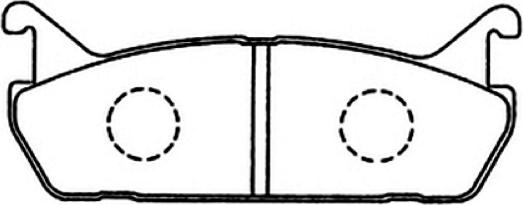 ASVA AKD-1330 - Тормозные колодки, дисковые, комплект autospares.lv