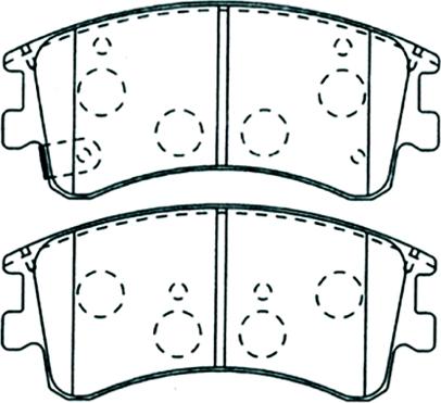 ASVA AKD-1290 - Тормозные колодки, дисковые, комплект autospares.lv