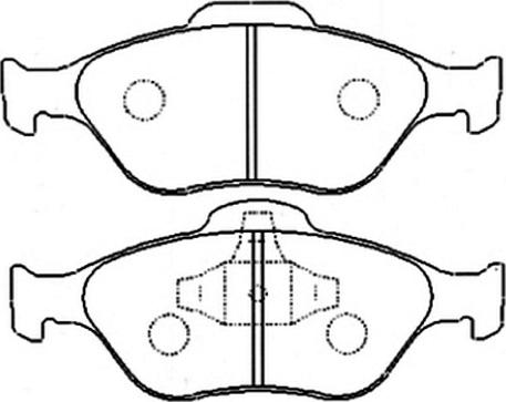 ASVA AKD-1247 - Тормозные колодки, дисковые, комплект autospares.lv