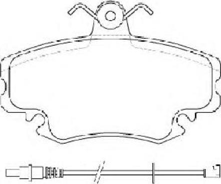 ASVA AKD-1251 - Тормозные колодки, дисковые, комплект autospares.lv